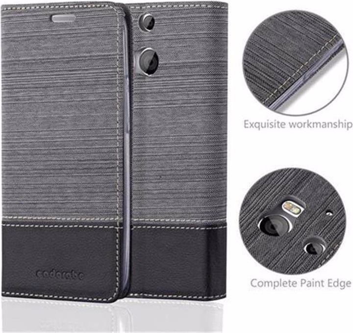 Produktbild Cadorabo Book Jeans Optik Cover (HTC One M8)