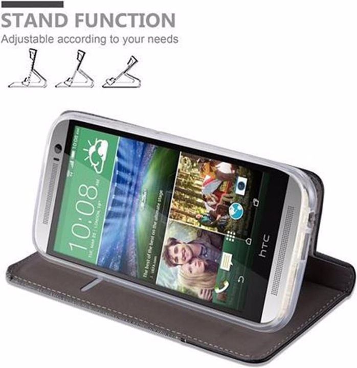 Produktbild Cadorabo Book Jeans Optik Cover (HTC One M8)