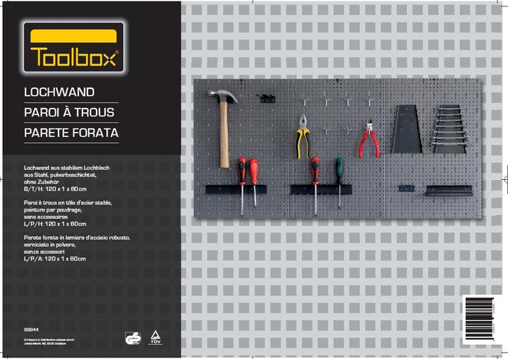 Actual product image Toolbox Paroi à trou 3 pcs