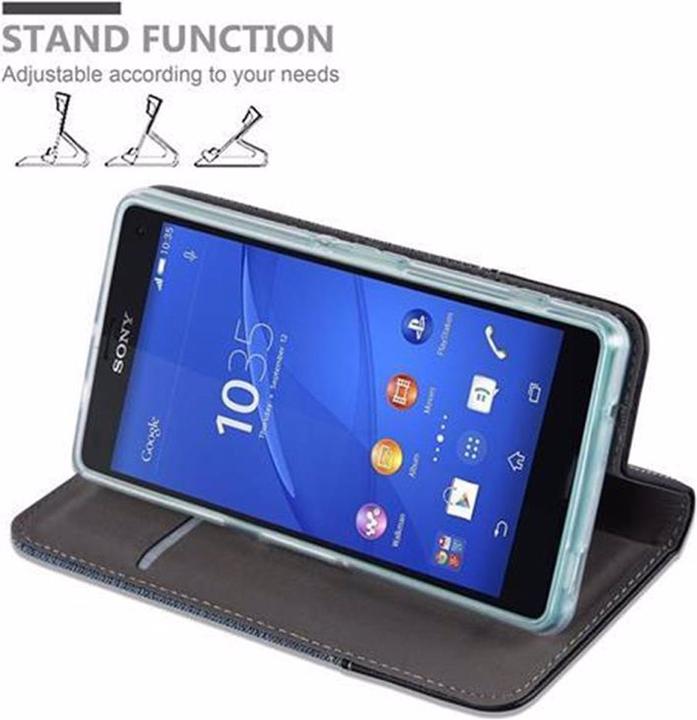 Actual product image Cadorabo Book Jeans Optics Cover (Sony Xperia Z3 Compact)