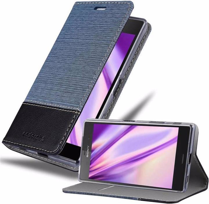 Produktbild Cadorabo Book Jeans Optik Cover (Sony Xperia Z5)