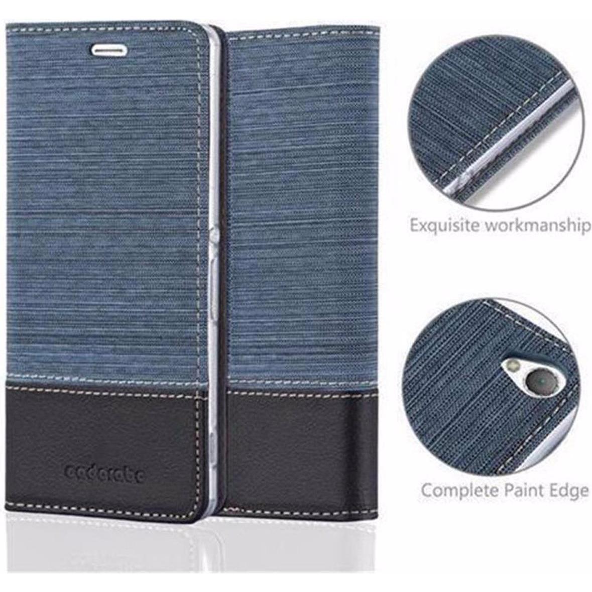 Thumbnail - Cadorabo Book Jeans Optik Cover (Sony Xperia Z5), Smartphone Hülle, Blau