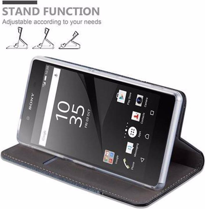 Produktbild Cadorabo Book Jeans Optik Cover (Sony Xperia Z5)