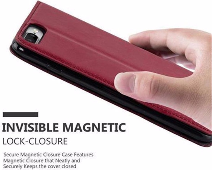Actual product image Cadorabo Book Invisible Magnet Cover (Apple iPhone 7 Plus, Apple iPhone 7s Plus)