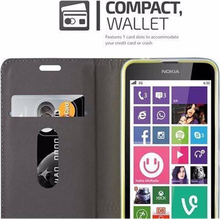 Actual product image Cadorabo Book Jeans Optics Cover (Nokia Lumia 630)