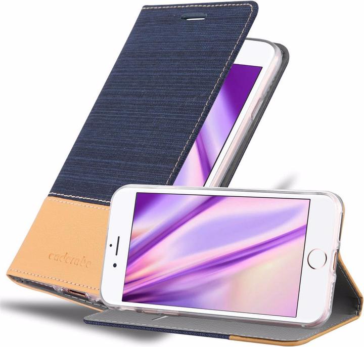 Produktbild Cadorabo Book Jeans Optik Cover (Apple iPhone SE (2nd Gen), Apple iPhone 7)