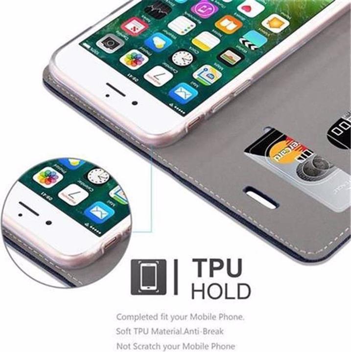 Produktbild Cadorabo Book Jeans Optik Cover (Apple iPhone SE (2nd Gen), Apple iPhone 7)