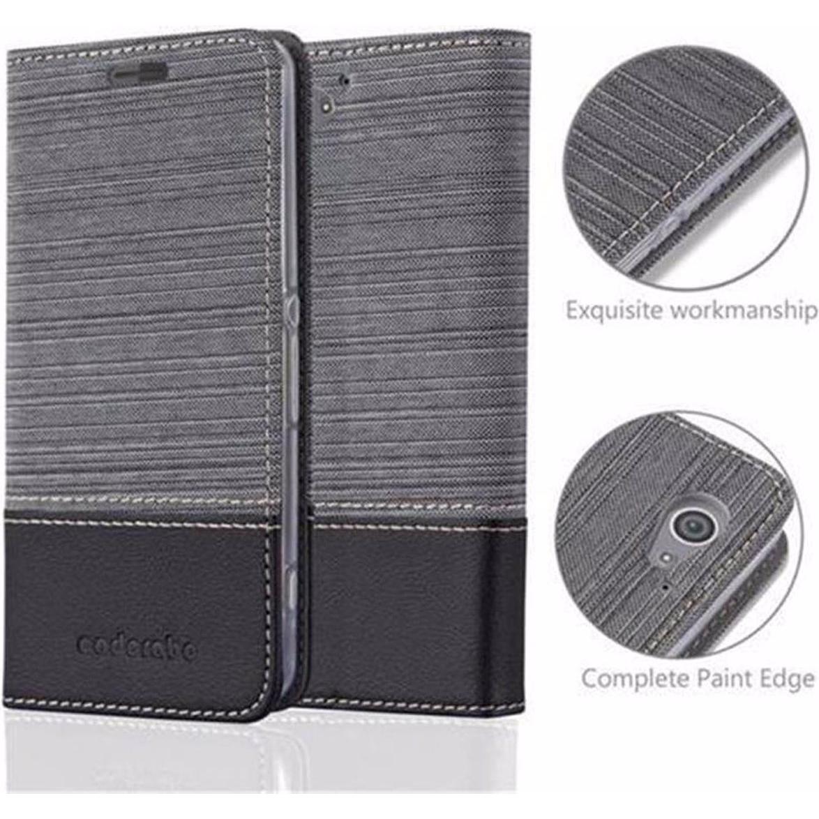 Thumbnail - Cadorabo Book Jeans Optik Cover (Sony Xperia Z2 Compact), Smartphone Hülle, Grau