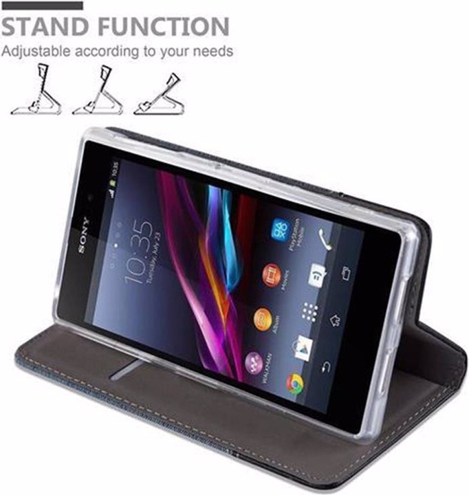 Image du produit Cadorabo Couverture look jeans Book (Sony Xperia Z1)