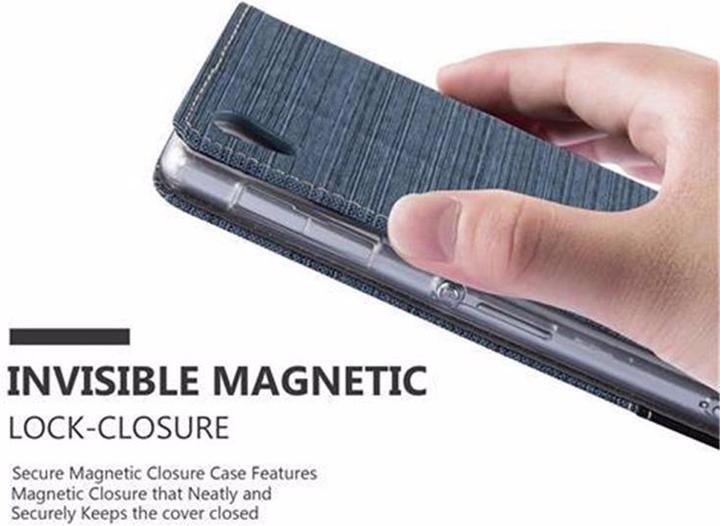 Produktbild Cadorabo Book Jeans Optik Cover (Sony Xperia Z1)