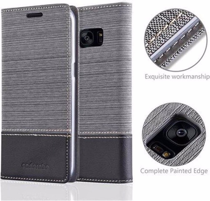 Produktbild Cadorabo Book Jeans Optik Cover (Samsung Galaxy S7 Edge)