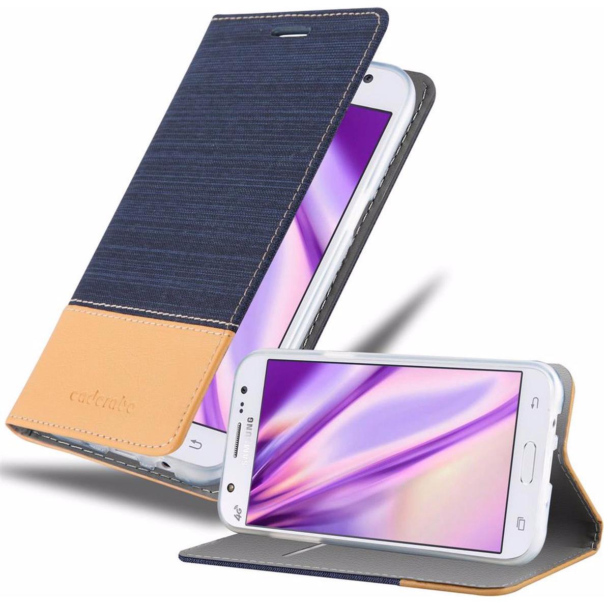 Thumbnail - Cadorabo Book Jeans Optik Cover (Samsung Galaxy J5 (2015)), Smartphone Hülle, Blau