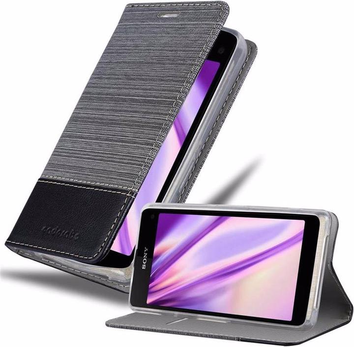 Actual product image Cadorabo Book Jeans Optics Cover (Sony Xperia Z1 Compact)