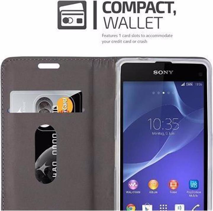 Actual product image Cadorabo Book Jeans Optics Cover (Sony Xperia Z1 Compact)