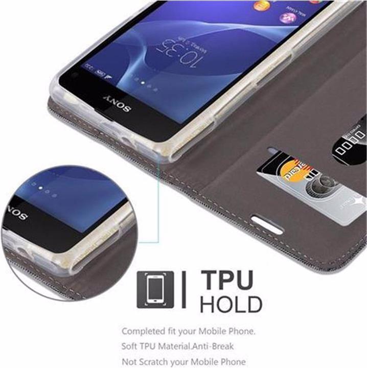 Actual product image Cadorabo Book Jeans Optics Cover (Sony Xperia Z1 Compact)