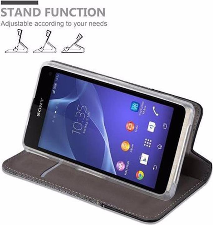 Actual product image Cadorabo Book Jeans Optics Cover (Sony Xperia Z1 Compact)