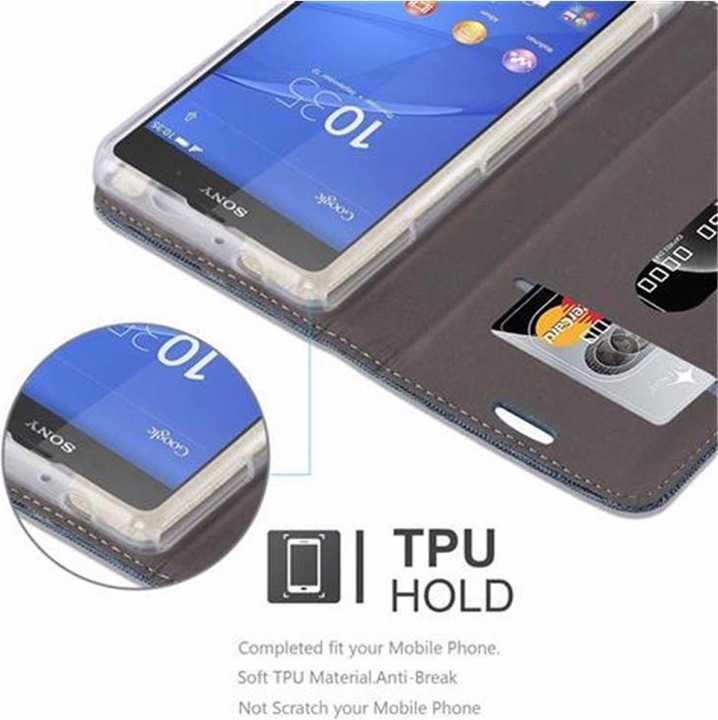 Actual product image Cadorabo Book Jeans Optics Cover (Sony Xperia Z2 Compact)