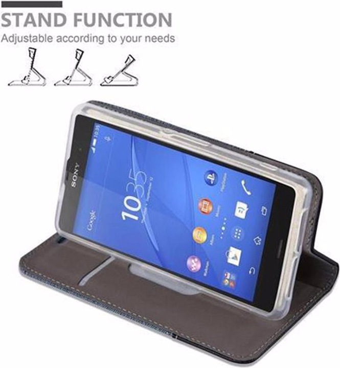 Actual product image Cadorabo Book Jeans Optics Cover (Sony Xperia Z2 Compact)