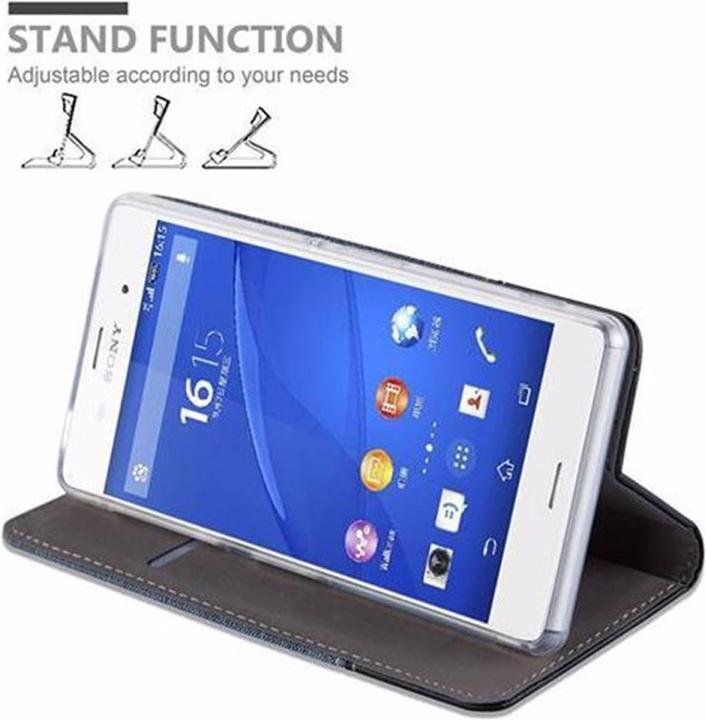 Actual product image Cadorabo Book Jeans Optics Cover (Sony Xperia Z3)
