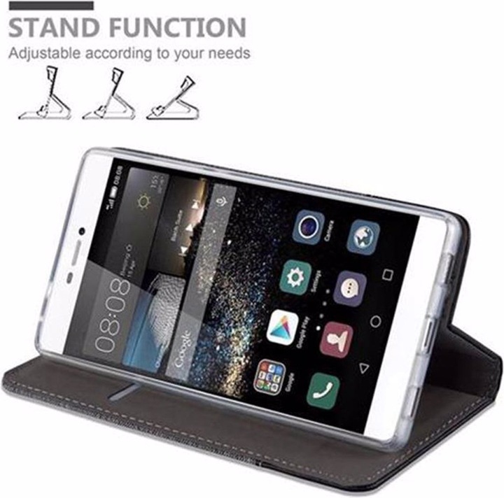 Produktbild Cadorabo Book Jeans Optik Cover (Huawei P8)