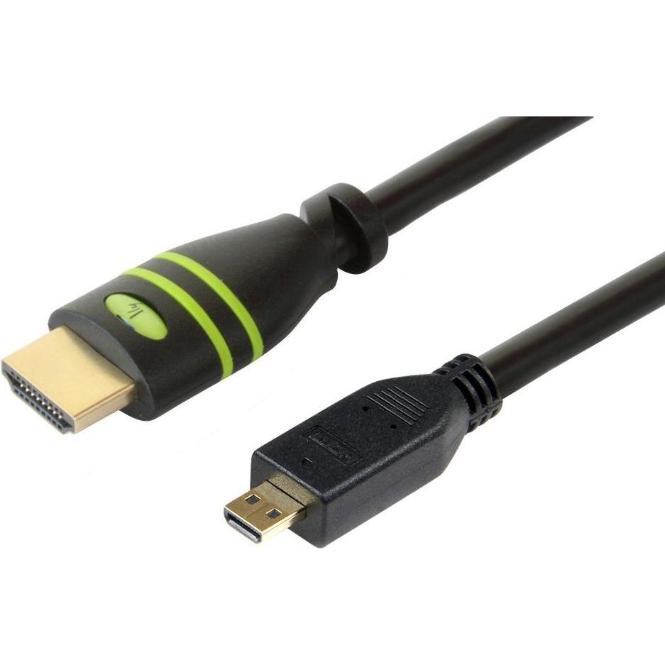 Techly HDMI (Typ A) — micro HDMI (Typ D) (3 m, HDMI), Video Kabel