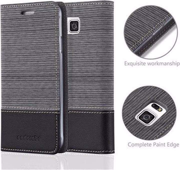 Produktbild Cadorabo Book Jeans Optik Cover (Samsung Galaxy Alpha)