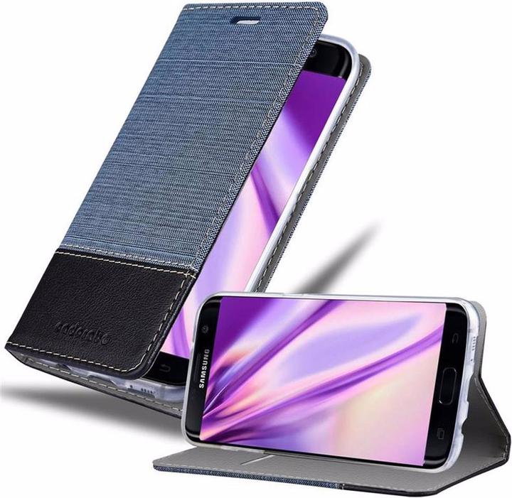 Actual product image Cadorabo Book Jeans Optics Cover (Samsung Galaxy S7 Edge)