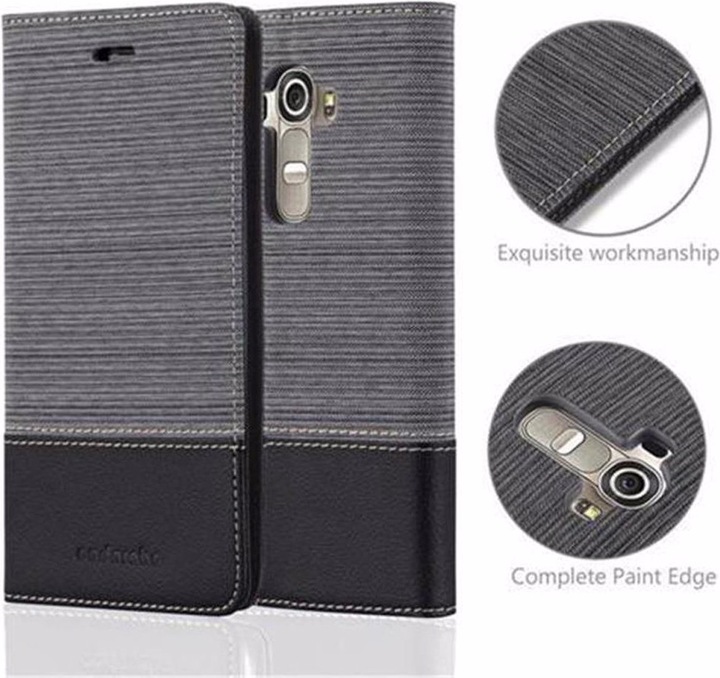 Produktbild Cadorabo Book Jeans Optik Cover (LG G4, Motorola Moto G4 Plus)
