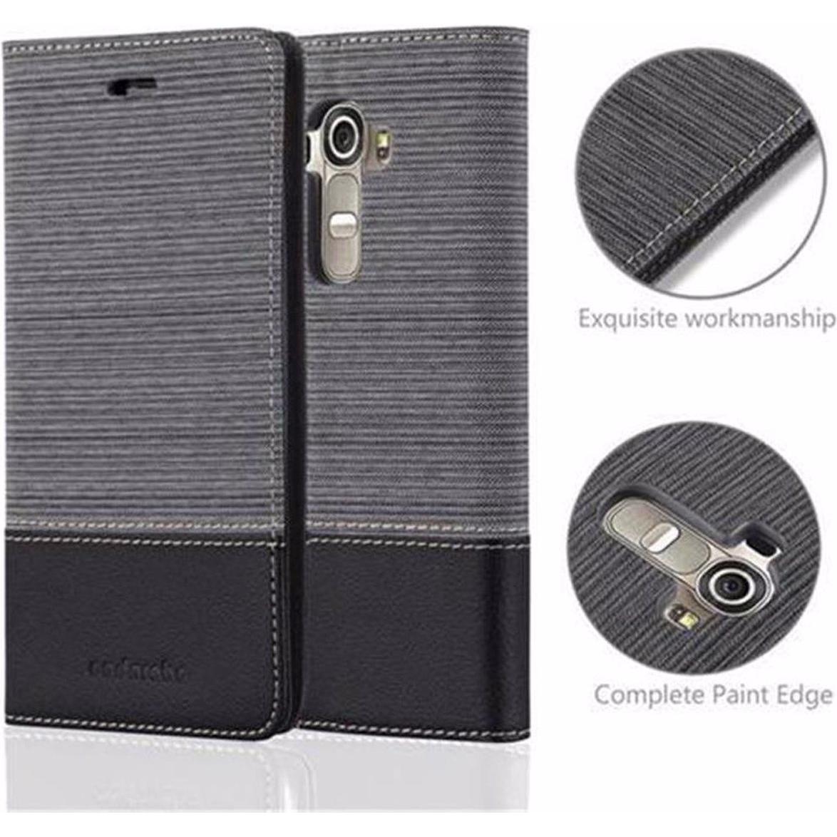 Thumbnail - Cadorabo Book Jeans Optik Cover (LG G4, Motorola Moto G4 Plus), Smartphone Hülle, Grau
