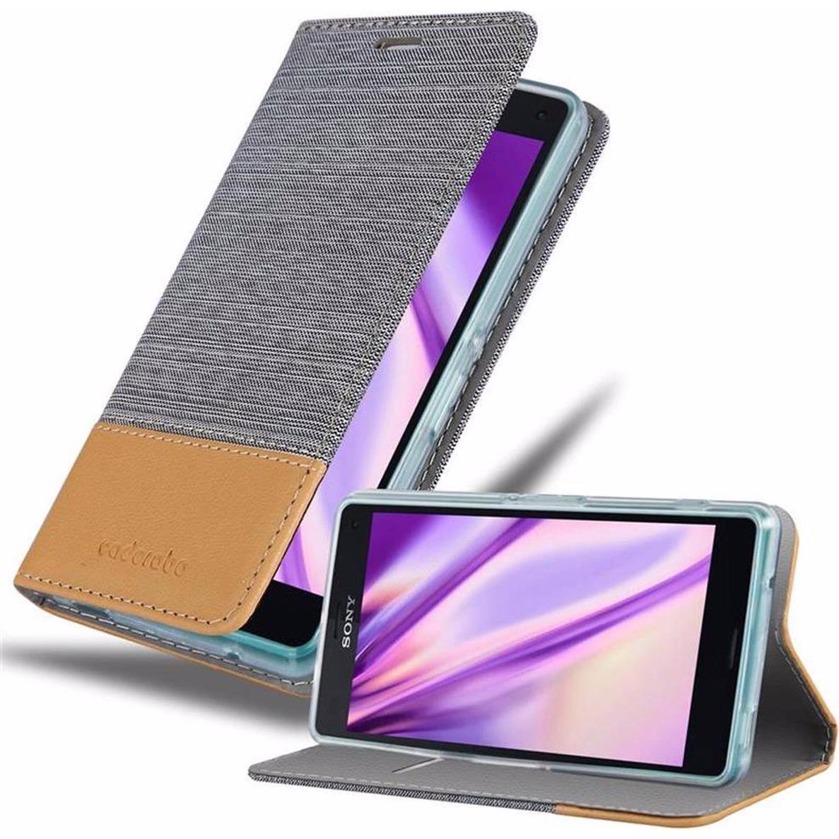Thumbnail - Cadorabo Jeans Optik (Sony Xperia Z3 Compact), Smartphone Hülle, Grau, Braun