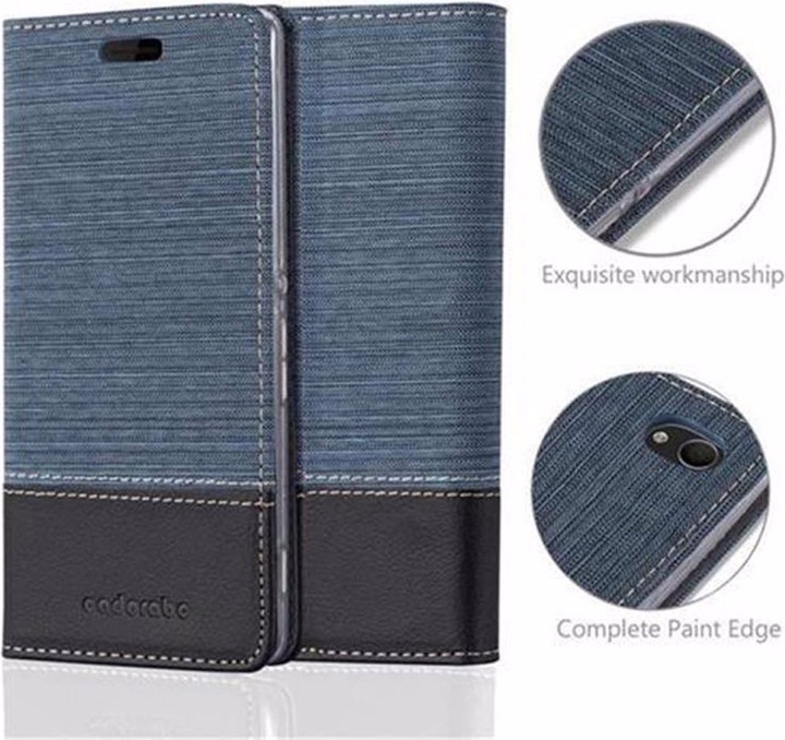 Actual product image Cadorabo Book Jeans Optics Cover (Sony Xperia M4 Aqua)