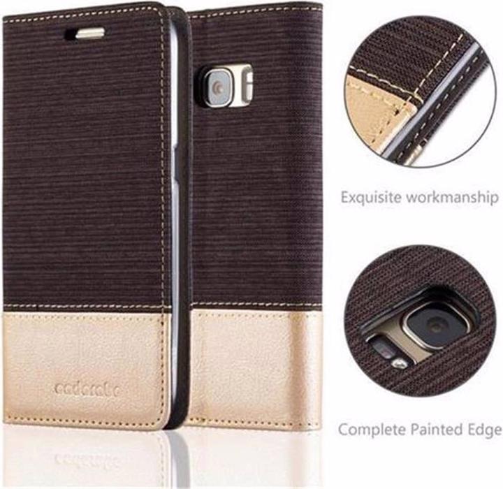 Actual product image Cadorabo Book Jeans Optics Cover (Samsung Galaxy S7)