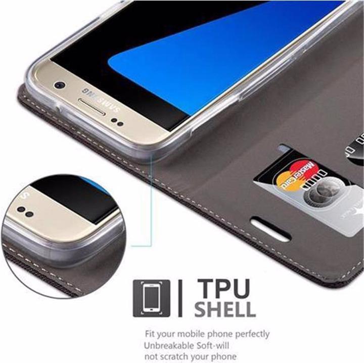 Actual product image Cadorabo Book Jeans Optics Cover (Samsung Galaxy S7)
