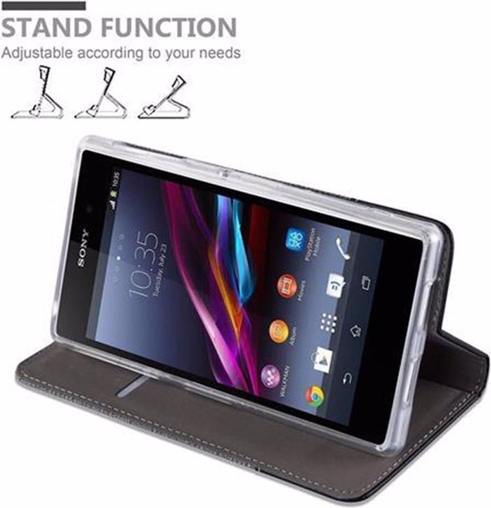 Actual product image Cadorabo Book Jeans Optics Cover (Sony Xperia Z1)