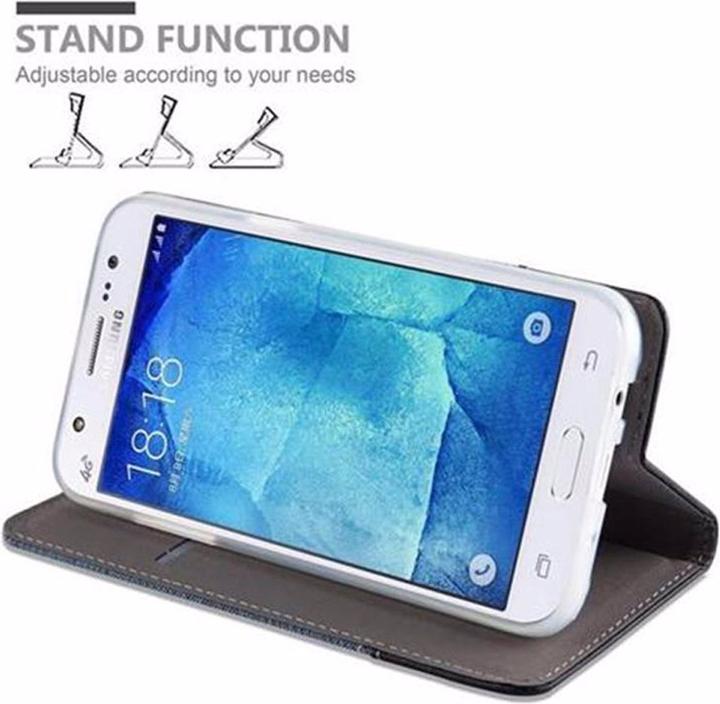 Actual product image Cadorabo Book Jeans Optics Cover (Samsung Galaxy J5 (2015))