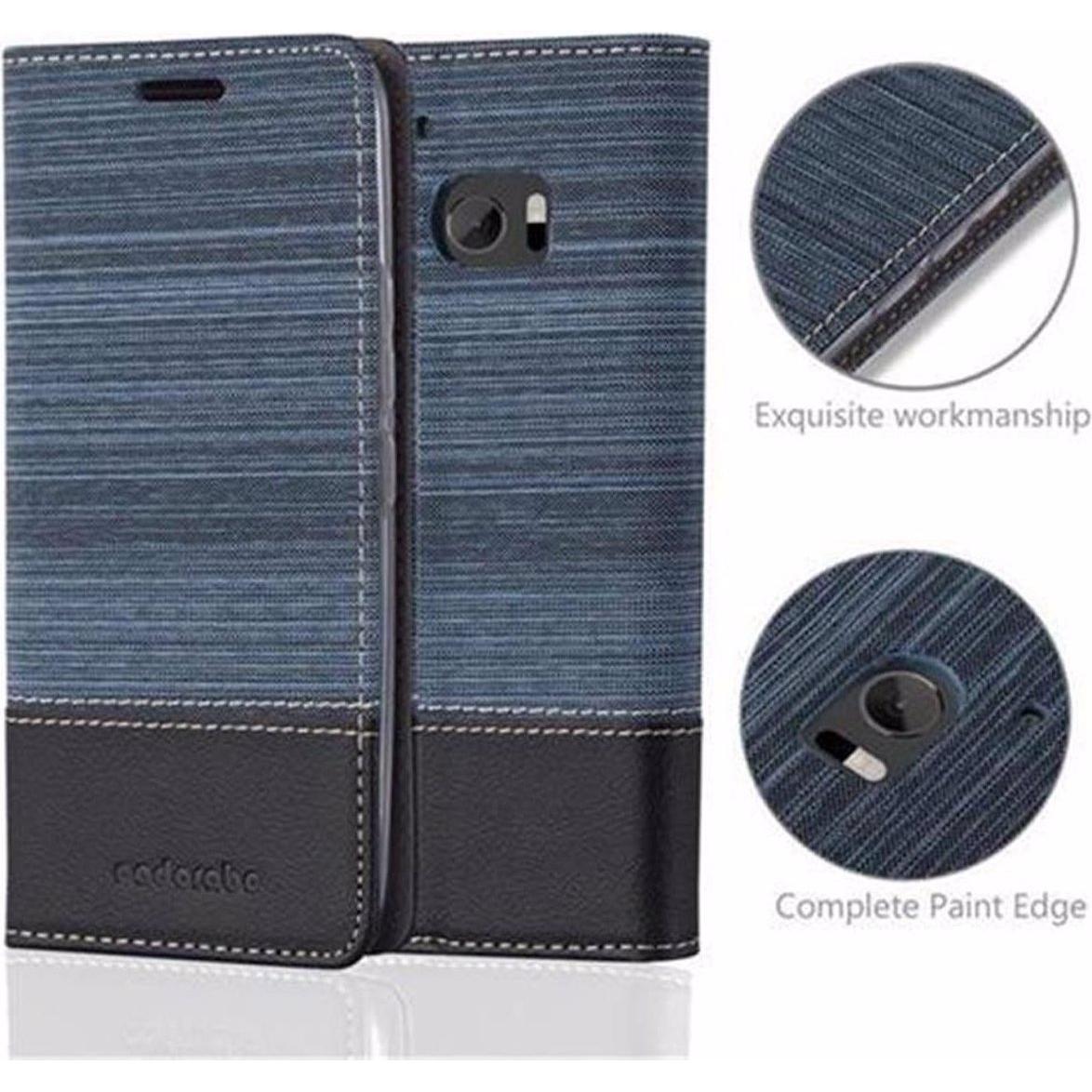 Thumbnail - Cadorabo Book Jeans Optik Cover (HTC One 10), Smartphone Hülle, Blau