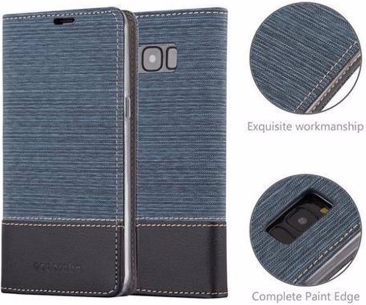 Actual product image Cadorabo Book Jeans Optics Cover (Samsung Galaxy S8+)