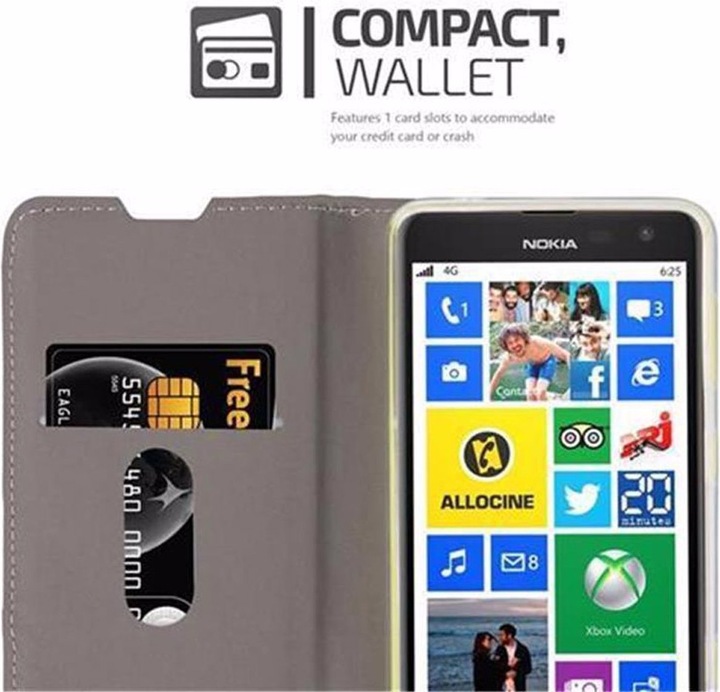 Actual product image Cadorabo Book Jeans Optics Cover (Nokia Lumia 625)