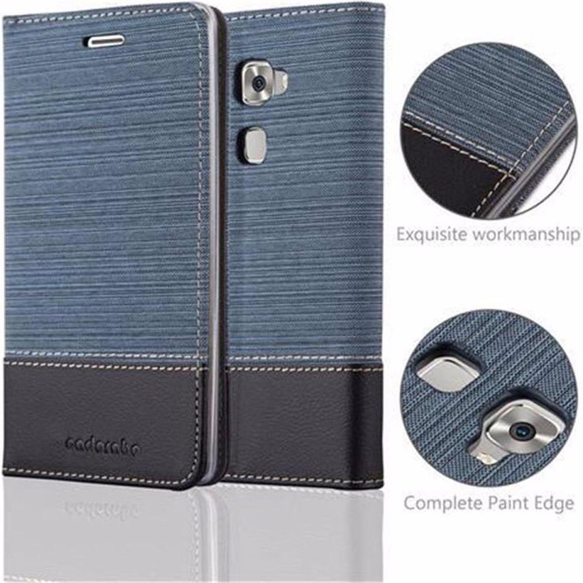 Thumbnail - Cadorabo Book Jeans Optik Cover (Huawei Mate S), Smartphone Hülle, Blau