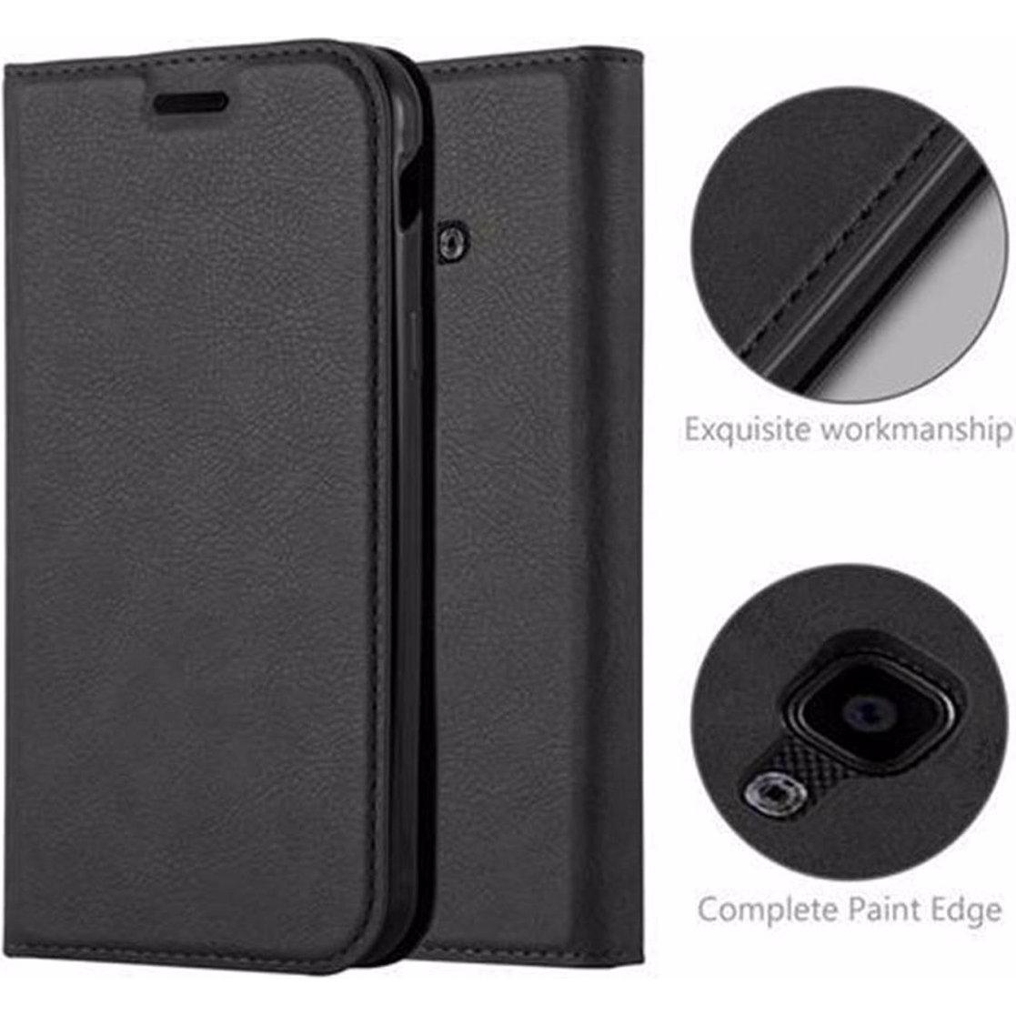 Thumbnail - Cadorabo Book Invisible Magnet Cover (Samsung Galaxy Xcover 4), Smartphone Hülle, Schwarz