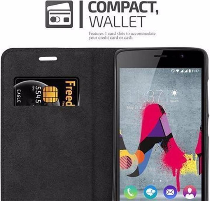 Actual product image Cadorabo Book Invisible Magnet Cover (Wiko U Feel Lite)
