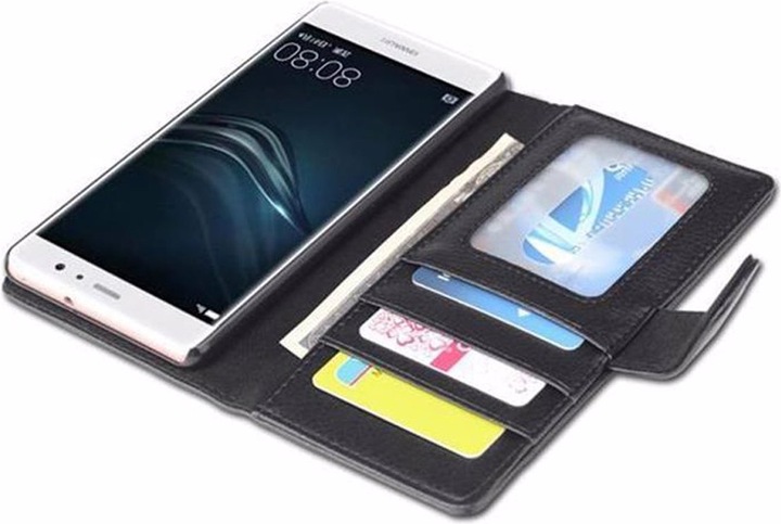 Actual product image Cadorabo Book with 3 card slots cover (Huawei P9 Lite)