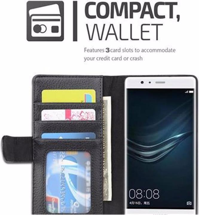 Productafbeelding Cadorabo Boek met 3 kaartsleuven Omslag (Huawei P9 Lite)