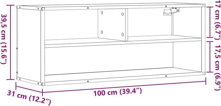 Image du produit VidaXL Armoire TV Lowboard Meuble TV Chêne fumé