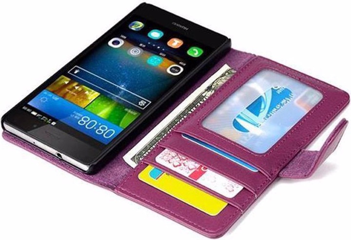 Produktbild Cadorabo Book mit 3 Kartenfächer Cover (Huawei P8 Lite)