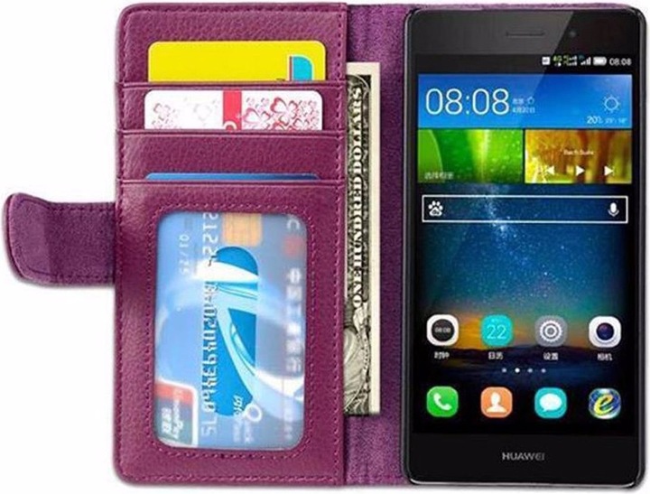 Produktbild Cadorabo Book mit 3 Kartenfächer Cover (Huawei P8 Lite)