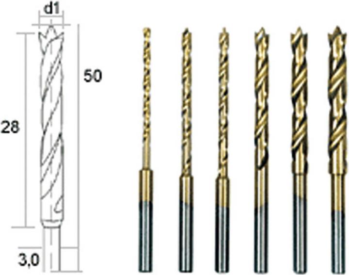 Actual product image Proxxon Twist drill set (3 millimetres)