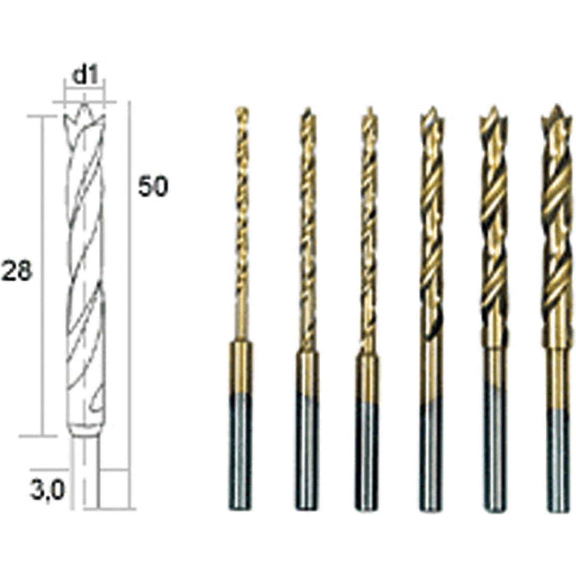 Thumbnail - Proxxon, Bohrereinsatz, Spiralbohrer-Satz (3.0 Millimeter)