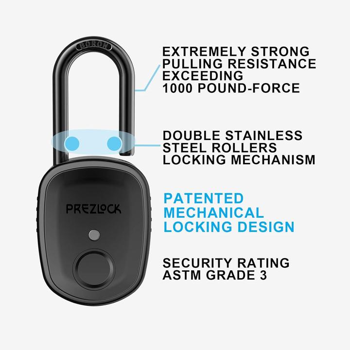 Image du produit Prezlock Fingerabdruck-Vorhängeschloss