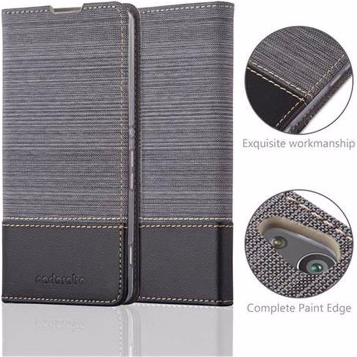 Thumbnail - Cadorabo Book Jeans Optik Cover (Sony Xperia XA), Smartphone Hülle, Grau
